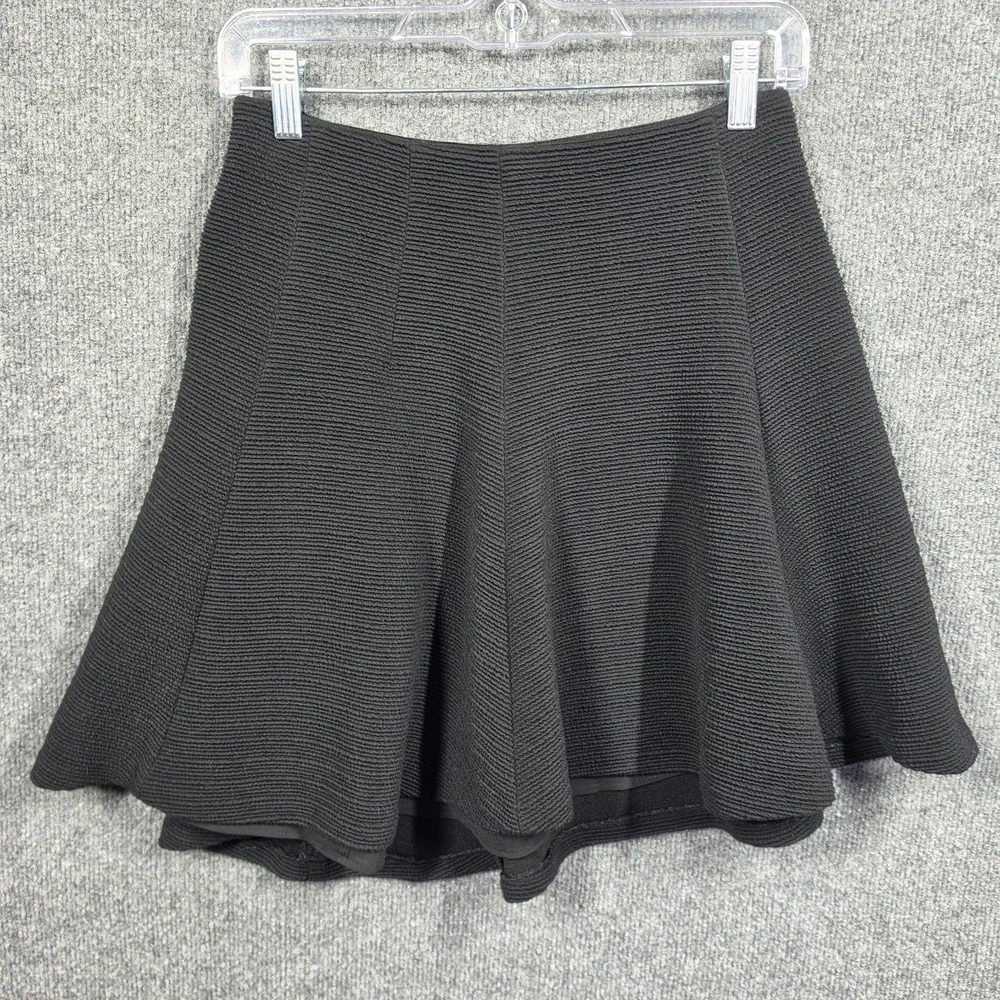 Alice Olivia Skirt Womens 2 Fit Flare Ribbed Mini Skater Skirt‎ Boho
